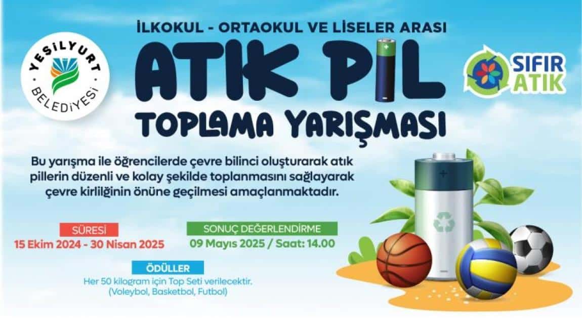 Atık Pil Toplama Yarışması Sonuçlandı